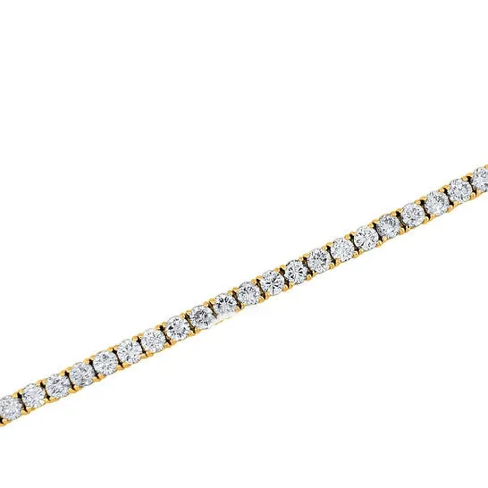 Original Maulijewels FG VS1 500 Carat Lab Grown Sparkling Diamond Tennis Bracelet For Women In Solid 14K Yellow Gold With 7 Length JMS always Bracelets Original Maulijewels FG VS1 500 Carat Lab Grown Sparkling Diamond Tennis Bracelet For Women In Solid 14K Yellow Gold With 7 Length JMS always Bracelets