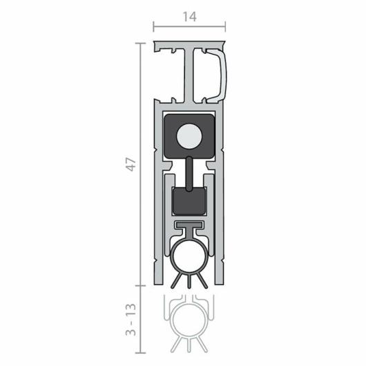 Door Seals |  Automatic Bottom Door Seal Rp35Si (Clear Anodised) Door Seals Door Seals