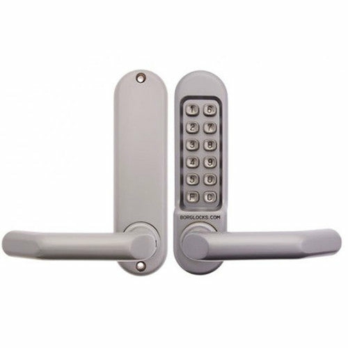 Non-Deadlocking |  Digital Lock 5001 Satin Chrome Locking Solutions Non-Deadlocking